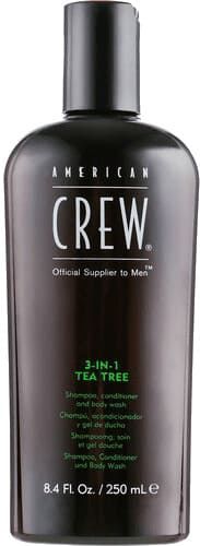 American Crew 3 in 1 Tee Tree - 3-в-1 - Средство по Уходу за Волосами и Телом с экстрактом Чайного Дерева 250 мл