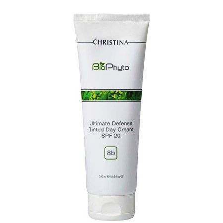 Christina Bio Phyto Ultimate Defense Tinted Day Cream SPF-20 - Дневной крем Абсолютная защита с тоном SPF 20 (шаг 8b) 250мл