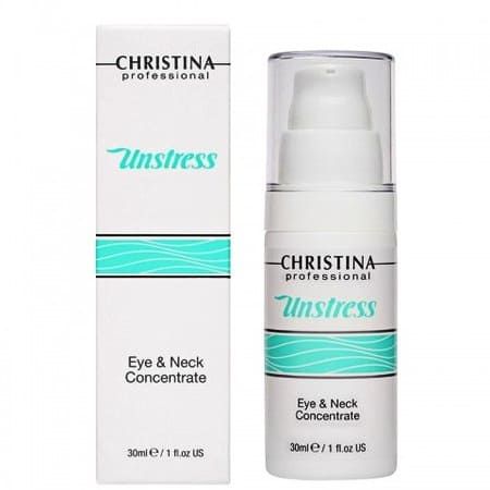 Christina Unstress Eye and Neck concentrate - Концентрат для кожи вокруг глаз и шеи 30мл