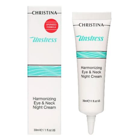 Christina Unstress Harmonizing eye and neck Night Cream - Ночной крем гармонизирующий для кожи век и шеи 30мл