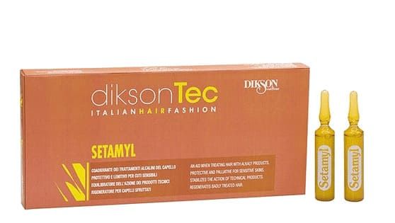 DIKSON AMPOULE SETAMYL - Ампульное средство при любой щелочной обработке волос 12 х 12мл
