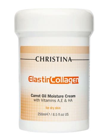 ElastinCollagen Carrot Oil Moisture Cream with Vitamins A, E & HA for dry skin – Увлажняющий крем с витаминами A, E и гиалуроновой кислотой для сухой кожи «Эластин, коллаген, морковное масло» 250мл