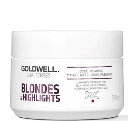 Goldwell Dualsenses Blondes and Highlights 60sec Treatment - Маска интенсивный уход 60 секунд для осветленных волос 200мл