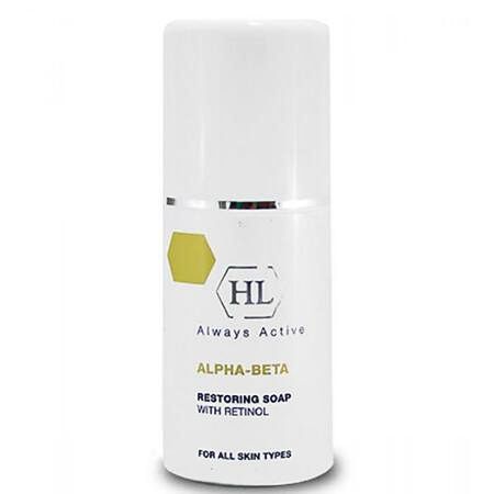 Holy Land Alpha-Beta and Retinol restoring soap - Жидкое мыло пилинг с эффектом выравнивания цвета и текстуры 110мл